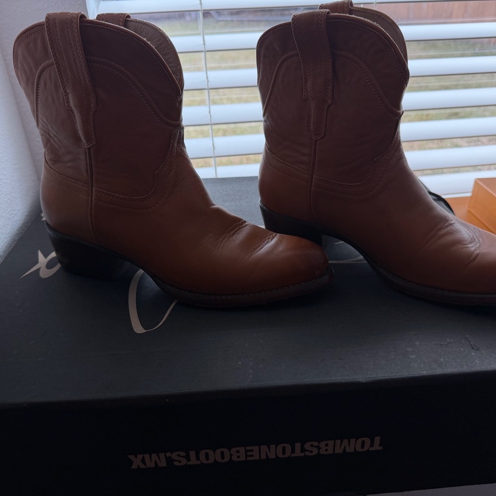Tecovas Tan Leather Western Boots